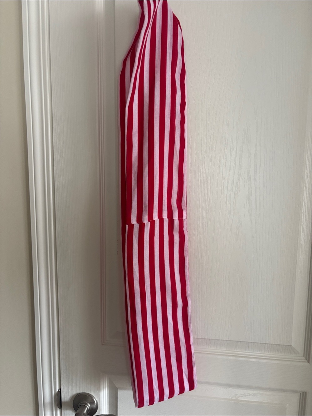 Striped Pink and White Pencil Skirt